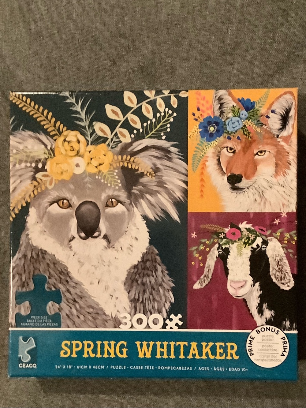 Ceaco “Ethel and Friends” by Spring Whitaker - 300 Piece Jigsaw Puzzle